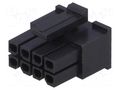 Connector: wire-board; plug; female; PIN: 8; Minitek® Pwr 3.0; 3mm AMPHENOL COMMUNICATIONS SOLUTIONS 10127716-08LF