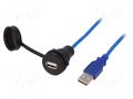Adapter cable; USB 2.0,with protective cap; 1.5m; IP67; 1310 ENCITECH 1310-1018-03