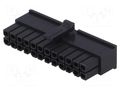Connector: wire-board; plug; female; PIN: 24; Minitek® Pwr 3.0 AMPHENOL COMMUNICATIONS SOLUTIONS 10127716-24LF