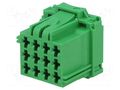 Connector: automotive; plug; female; MCP 2.8; PIN: 12; for cable TE Connectivity 8-968972-1