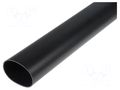 Heat shrink sleeve; glued; 6: 1; 88.9mm; L: 1.22m; black HELLERMANNTYTON HA67-88.9/17.1