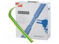 Heat shrink sleeve; 2: 1; 19.1mm; L: 5m; yellow-green HELLERMANNTYTON HIS-19.1/9.5-GN