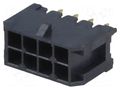 Connector: wire-board; socket; male; PIN: 8; Minitek® Pwr 3.0; THT AMPHENOL COMMUNICATIONS SOLUTIONS 10127721-082LF