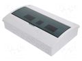 Enclosure: for modular components; IP40; white; No.of mod: 18 ELEKTRO-PLAST NASIELSK EPN-2404-01