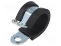 Fixing clamp; ØBundle : 15mm; W: 12mm; steel; Cover material: EPDM MPC INDUSTRIES MPC-LKD11512