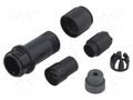 Connector: circular; plug; female; PIN: 10; w/o contacts; UL94V-0 BULGIN PXP4011/10S/3540