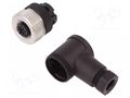 Connector: M12; plug; female; PIN: 4; 250V; 4A; IP67; 0.75mm2; 4÷6mm BINDER 99-0430-24-04