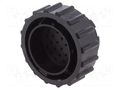 Connector: circular; plug; male; PIN: 28; w/o contacts; for cable TE Connectivity 206039-1