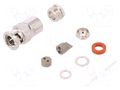 Connector: BNC; plug; male/female; straight; 50Ω; soldering,clamp AMPHENOL RF 31-224