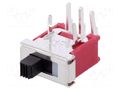 Switch: slide; Pos: 3; SPDT; 1.5A/250VAC; ON-OFF-ON; THT; -30÷85°C CANAL ELECTRONIC TS-6AS-Q-H