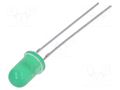 LED; green; 5mm; 15÷30mcd; 30°; Front: convex; 2÷2.4VDC KINGBRIGHT ELECTRONIC L-7113GD