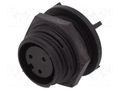 Connector: circular; socket; female; PIN: 3; 250V; Buccaneer 400 BULGIN PX0413/03S/PC