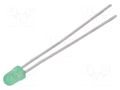 LED; green; 3mm; 8÷20mcd; 60°; Front: convex; 12÷14VDC; Pitch: 2.54mm KINGBRIGHT ELECTRONIC L-934GD-12V