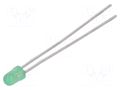 LED; green; 3mm; 8÷20mcd; 60°; Front: convex; 12÷14VDC; Pitch: 2.54mm KINGBRIGHT ELECTRONIC L-934GD-12V