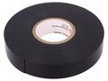 Tape: electrical insulating; W: 19mm; L: 9.1m; Thk: 0.8mm; black PLYMOUTH PLH-L969-19-9