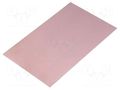 Laminate; aluminium; 1mm; L: 160mm; W: 100mm; Coating: copper SOLDER PEAK L100X160AL10/35