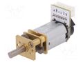 Motor: DC; with encoder,with gearbox; 6VDC; 170mA; Shaft: D spring DFROBOT DF-FIT0484