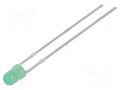 LED; green; 3mm; 18÷40mcd; 50°; Front: convex; 2.2÷2.5VDC KINGBRIGHT ELECTRONIC L-7104SGD