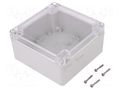 Enclosure: multipurpose; X: 120mm; Y: 120mm; Z: 60mm; ZP; light grey KRADEX ZP12012060JPH-PC