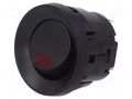 ROCKER; SPST; Pos: 2; ON-OFF; 3A/250VAC; black; LED; DS-060; 1.5kV MIYAMA DS-060K-S-LR