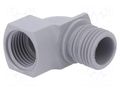 Cable gland; angular; M16; 1.5; IP55; polyamide; grey; SKINDICHT® LAPP LP-52106210