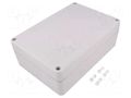Enclosure: multipurpose; X: 193mm; Y: 278mm; Z: 98mm; ABS; light grey MASZCZYK LA-1