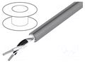Wire; Pro-Tekt; 2x22AWG; unshielded; 300V; 50m; Cu; stranded; 164ft ALPHA WIRE B964011-GE321