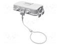 Protection cover; size 10B; Han; for double latch; metal; 57x27mm HARTING 09300105427