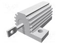 Resistor: wire-wound; with heatsink; screw; 220Ω; 25W; ±5% TE Connectivity AX25WR-220R