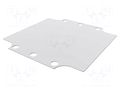Mounting plate; steel; W: 107mm; L: 108mm; 1590ZGRP HAMMOND HM-1590ZGRP121PL
