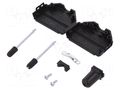 Enclosure for connectors: D-Sub; D-Sub 25pin,D-Sub HD 44pin ENCITECH DPPK25-BK-RG-K
