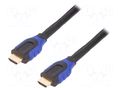 Cable; HDMI plug,both sides; HDMI 2.0; 10m; black LOGILINK CH0066