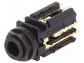 Connector: Jack 6,3mm; socket; female; stereo; ways: 3; straight AMPHENOL ACJS-PVB-5