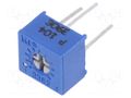 Potentiometer: mounting; single turn,horizontal; 100kΩ; 250mW SR PASSIVES T75R-100K