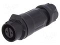 Connector: circular; plug; size 12; 02; female; PIN: 2; 125V; 5A; IP67 LUTRONIC 0260-02