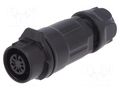 Connector: circular; plug; size 12; 02; female; PIN: 5; 125V; 5A; IP67 LUTRONIC 0260-05