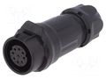Connector: circular; plug; size 16; 02; female; PIN: 9; 400V; 5A; IP67 LUTRONIC 0261-09