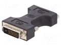 Adapter; DVI-D (24+1) plug,DVI-I (24+5) socket; black DIGITUS AK-320502-000-S