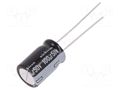 Capacitor: electrolytic; THT; 100uF; 50VDC; Ø10x16mm; Pitch: 5mm NICHICON UKL1H101MPD