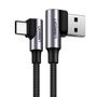 Ugreen angle cable USB cable - USB Type C Quick Charge 3.0 QC3.0 3 A 0.5 m gray (US176 20855), Ugreen 6957303802586 6957303802586