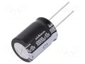 Capacitor: electrolytic; THT; 100uF; 200VDC; Ø18x25mm; Pitch: 7.5mm NICHICON URS2D101MHD