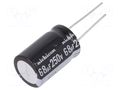 Capacitor: electrolytic; THT; 68uF; 250VDC; Ø16x25mm; Pitch: 7.5mm NICHICON UVY2E680MHD