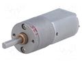 Motor: DC; with gearbox; 12VDC; 1.6A; Shaft: D spring; 110rpm; 125: 1 POLOLU POLOLU-3479