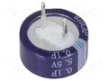 Supercapacitor; THT; 0.1F; 5.5VDC; ±20%; Ø13.5x6.6mm; -25÷70°C BIGCAP BCEC-5.5V-0.1F