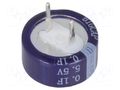Supercapacitor; THT; 0.1F; 5.5VDC; ±20%; Ø13.5x6.6mm; -25÷70°C BIGCAP BCEC-5.5V-0.1F