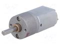 Motor: DC; with gearbox; 12VDC; 1.6A; Shaft: D spring; 450rpm; 31: 1 POLOLU POLOLU-3487