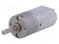 Motor: DC; with gearbox; 6VDC; 2.9A; Shaft: D spring; 470rpm; 31: 1 POLOLU POLOLU-3713