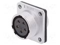 Connector: circular; socket; female; PIN: 5; WS; 500V; size 20 WEIPU WS20K5ZZ