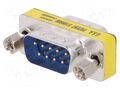 Adapter; D-Sub 9pin plug,both sides; connection 1: 1 DIGITUS AK-610505-000-I