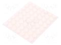 Self-adhesive foot; H: 3.6mm; white; polyurethane; Dim: Ø12.7mm 3M SJ5012/WH